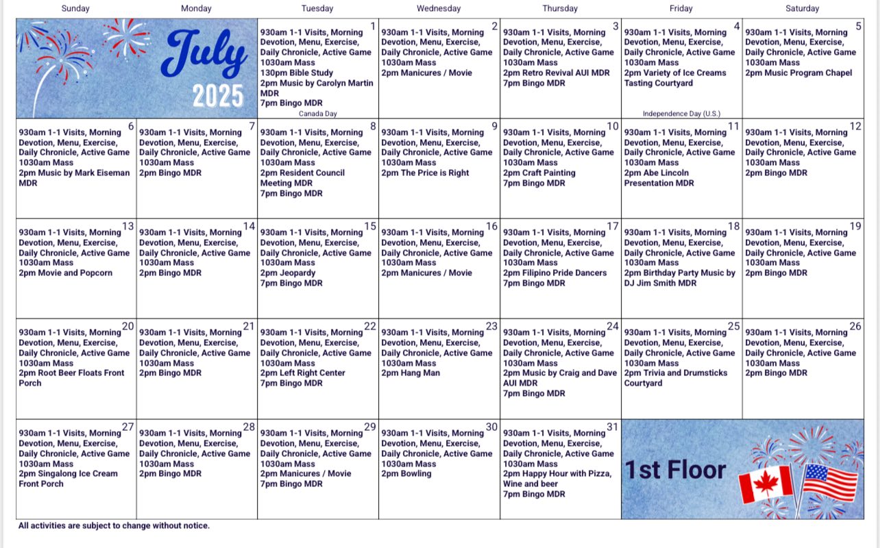 Calendars
